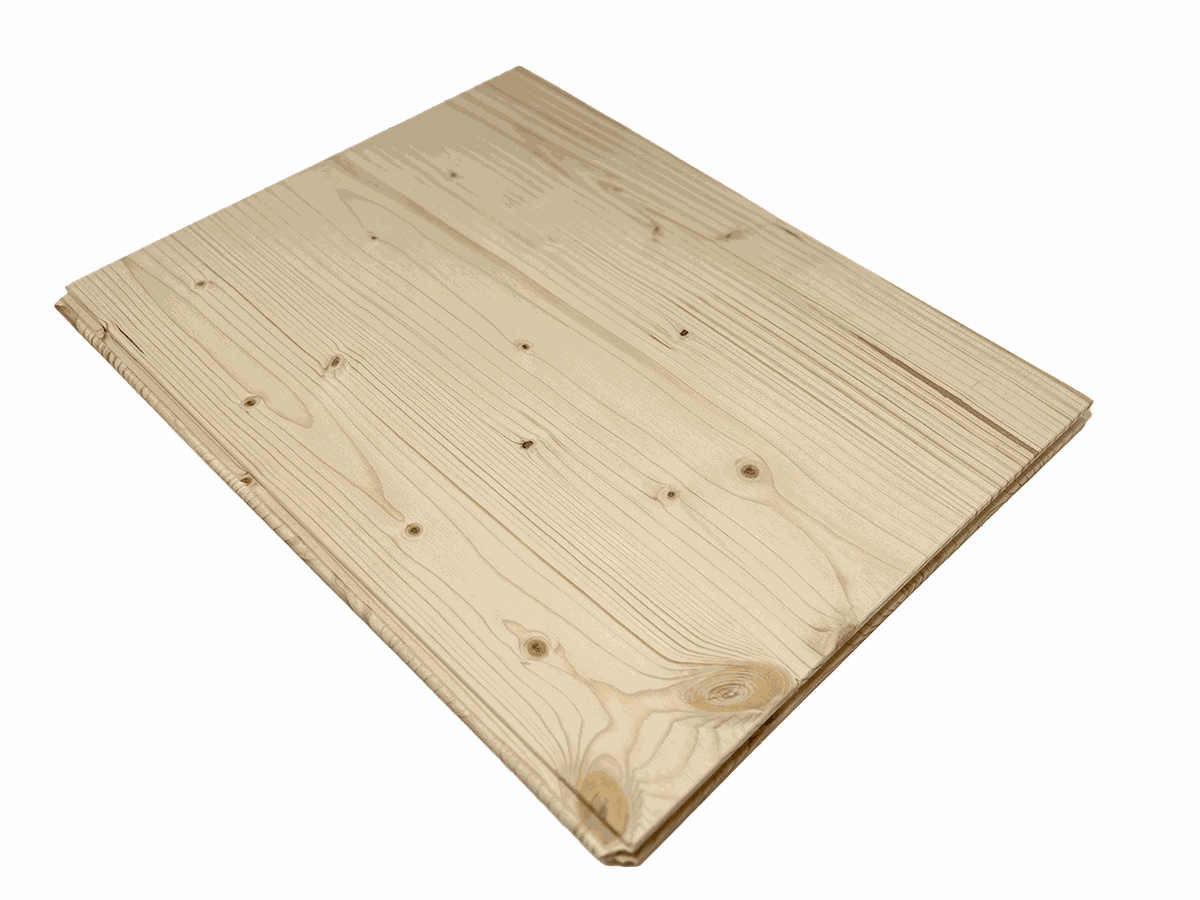 Massivholz Verlegeplatte 3-Schicht Fichte B/C- C-=offen Dold EPIcea SWP3 E1 Feinschliff K150 4-s N+F leichte Fase DM2500x290mm