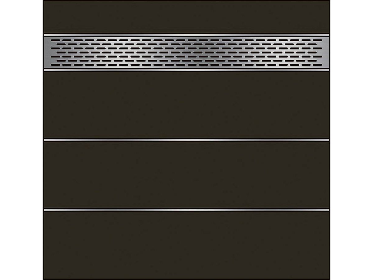 Terrassen Sichtschutz Elevato Element Typ 3 HPL anthrazit/Edelstahl