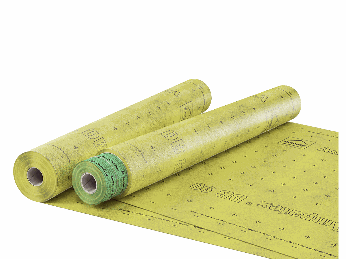 Dampfbremse Ampack Ampatex DB90 SD-Wert 20m inkl. Ampacoll INT 60m