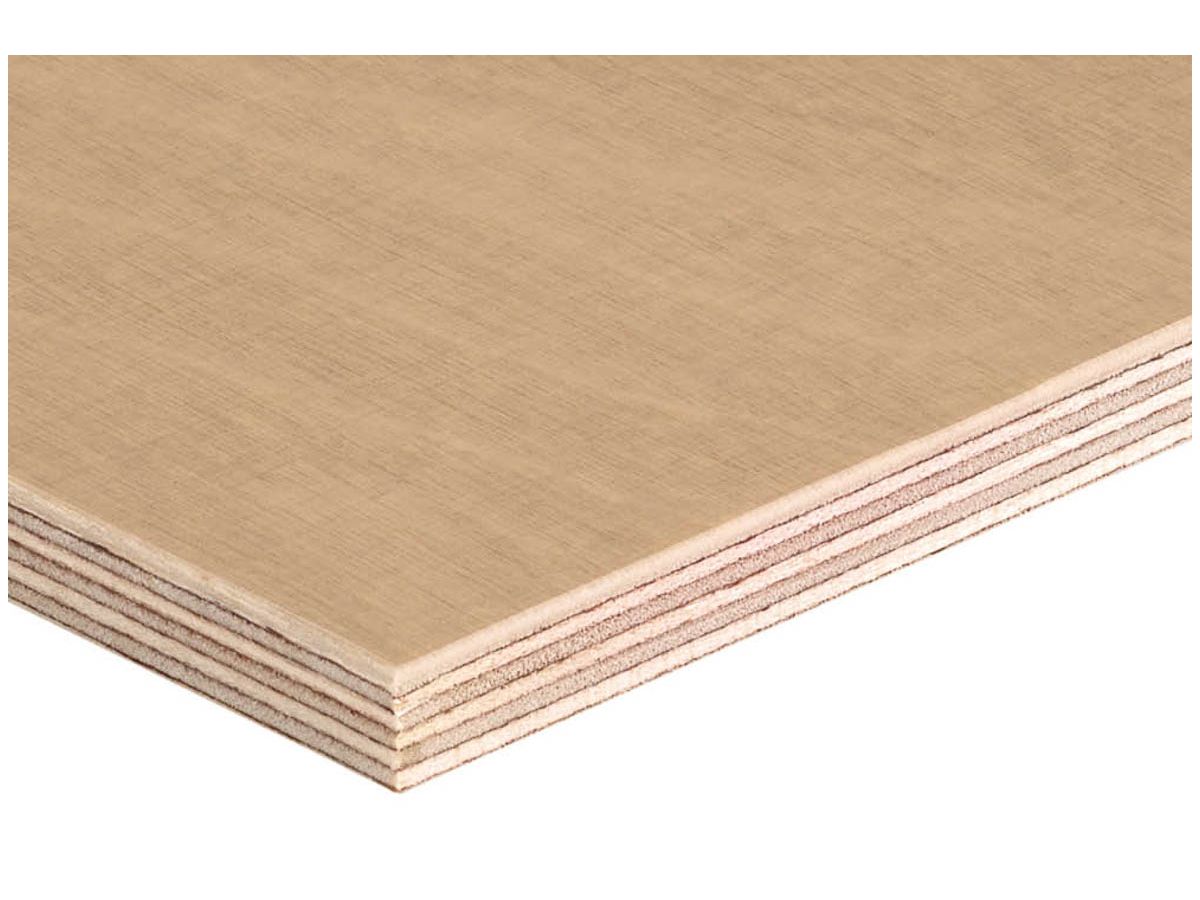 Sperrholzplatte Sperracolor Eco Transparent graubeige ca. RAL 1019 13-lagig 2-s Farbanstrich u transp Melaminfilm Verl EN 636-3