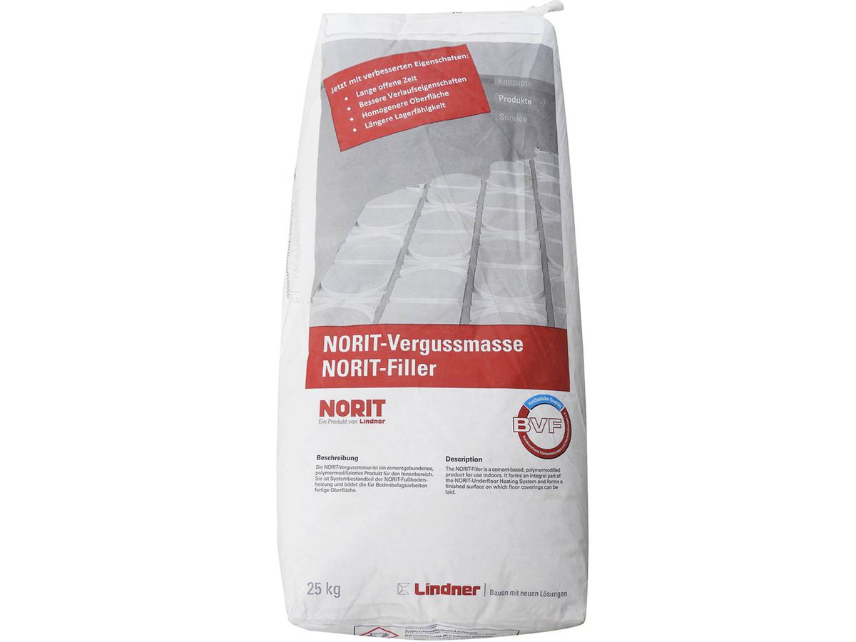 Vergussmasse Zementgebunden Norit Sack à 25kg - Verbrauch ca. 11kg/m2