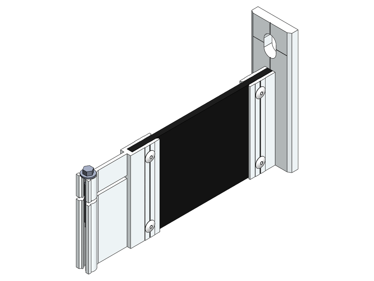 Fassaden Montagezubehör Ecolite® Thermo H-Konsole k-80-1LL-o