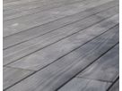 Terrassendiele Accoya Color grey premium 4-s gehobelt SS geschliffen obere Kanten gerundet untere Kanten gefast seitlich genutet