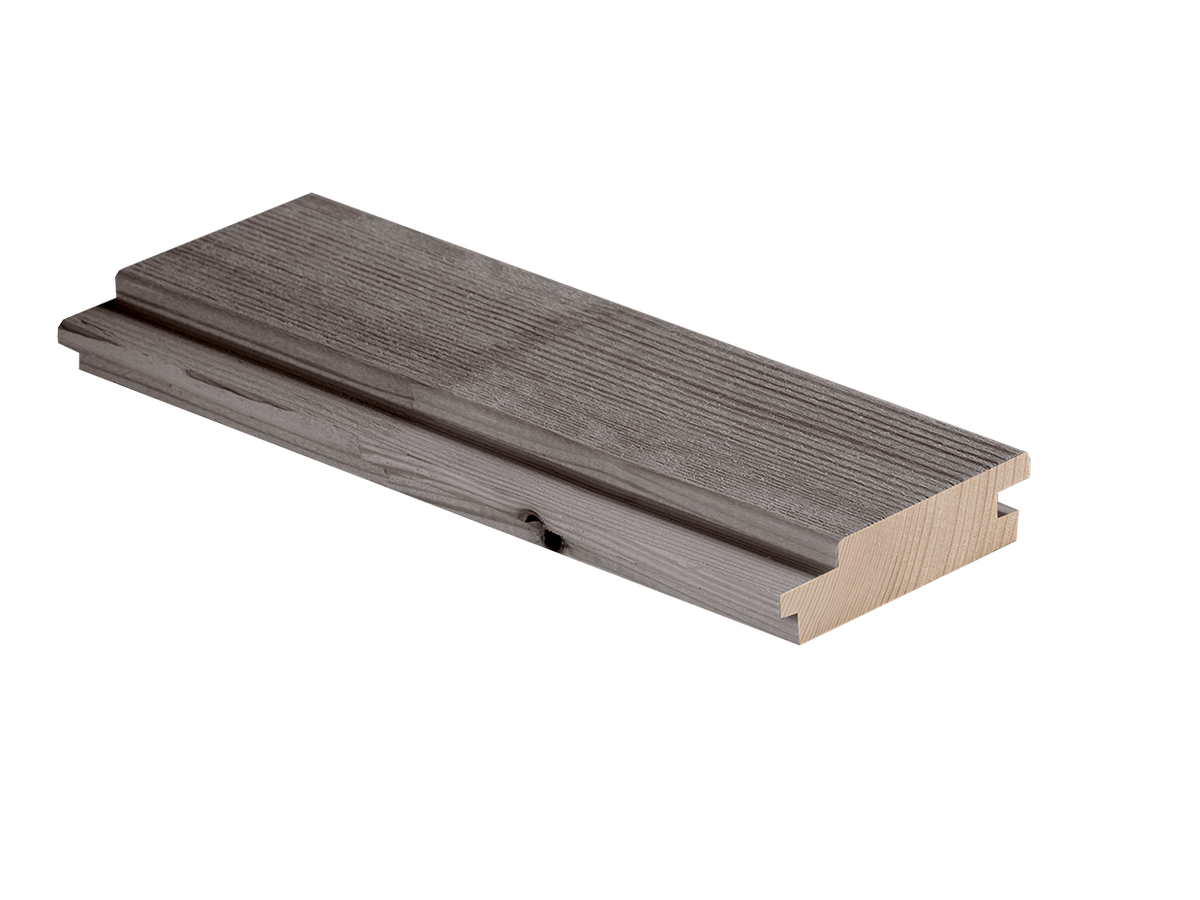 Fassade Schalung QUALIWOOD Tanne A+R Nr. 687/14 Greyback rift/halbrift keilgezinkt Profil 11