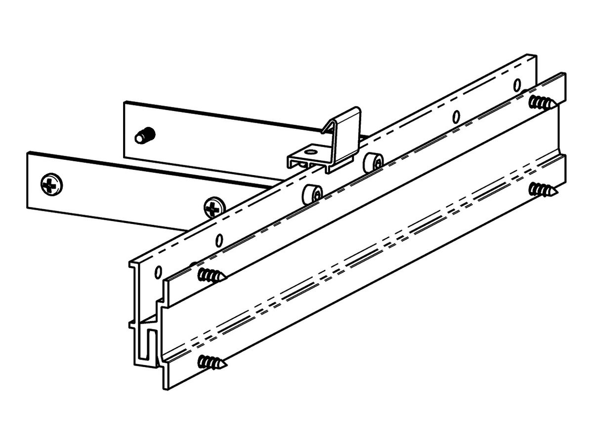 Terrassen Befestigungsset Abschlussblende Terrafina für WPC-UK 80x35mm stirnseitig  inkl. Schrauben