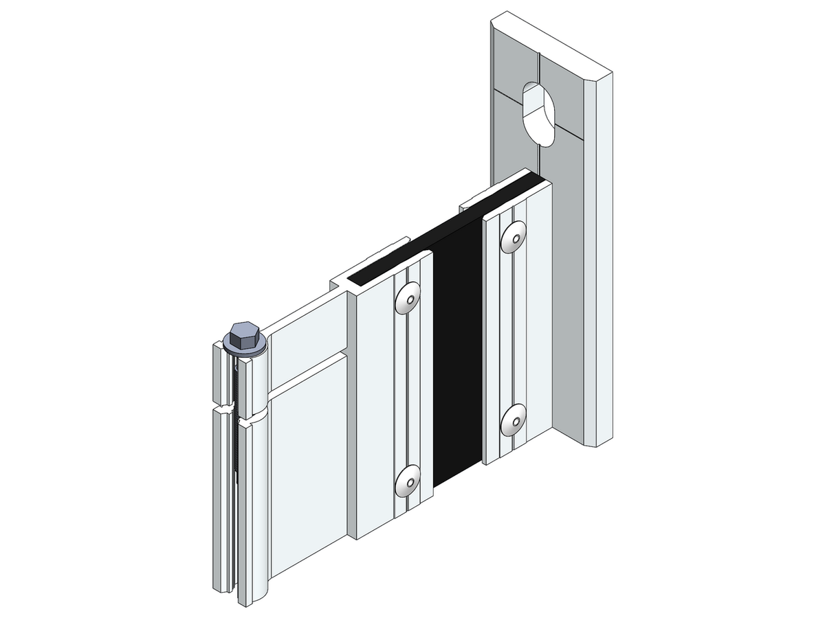 Fassaden Montagezubehör Ecolite® Thermo H-Konsole k-80-1LL-o