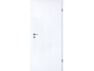 Türblatt JeldWen Optima 30 samtesche weiss DuriTop Kanten rund Röhrenspan 2x Band V0020 vernickelt Schloss BB Band links