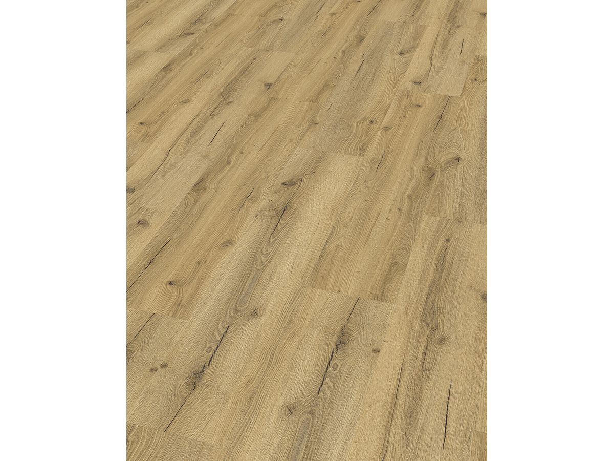 Designboden QUALIWOOD FORTIS Solid Core mit Trittschall Eiche Erica Synchronprägung