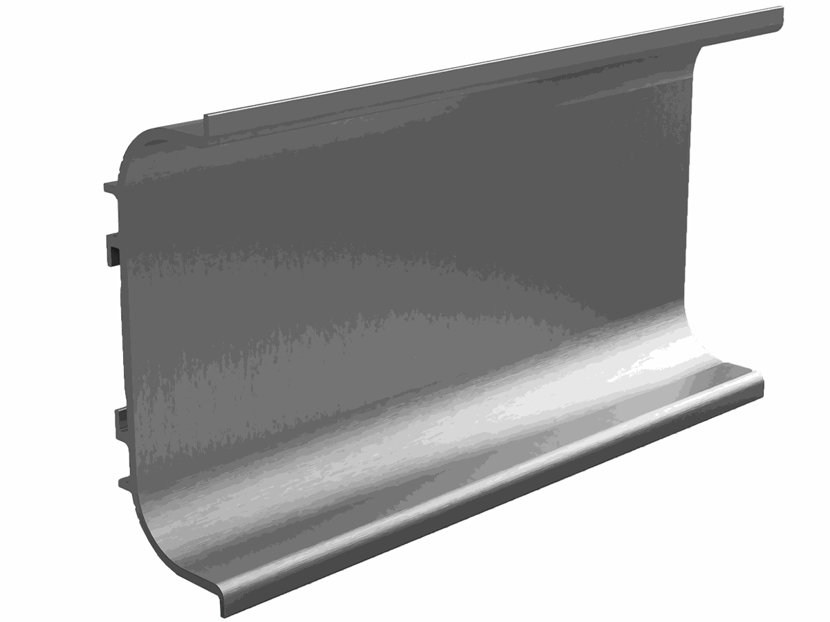 Griffmulde U-Form Horios alu natureloxiert Axossa® Griffmulden-System