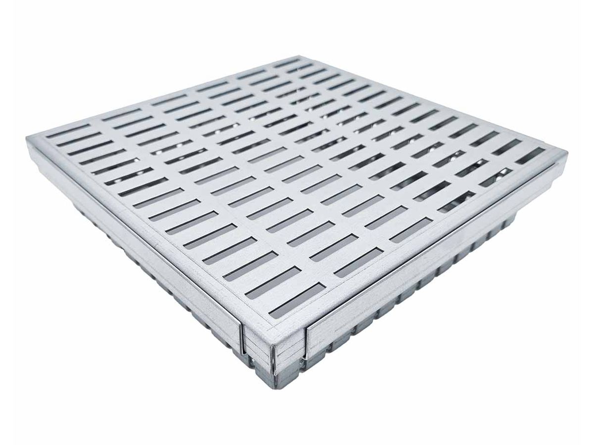 Terrasse Revisionskasten inkl. Abdeckblech 300 x 300 mm Höhenverstellbar 54 - 69 mm