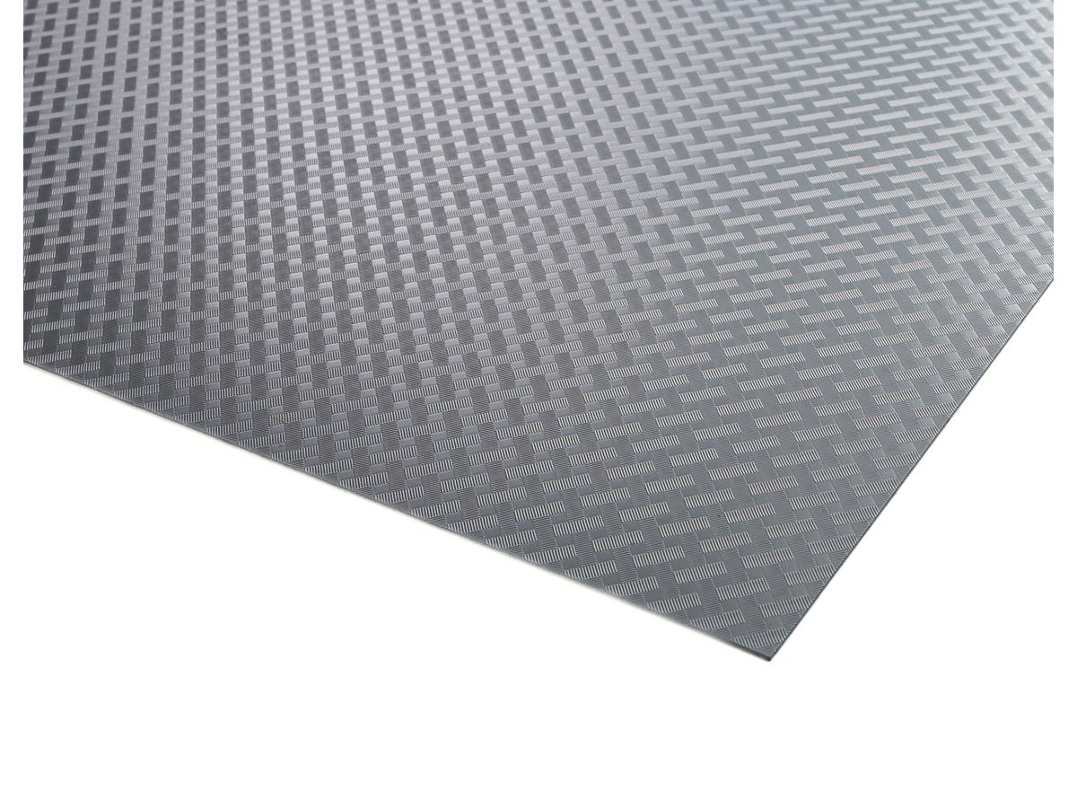 Verbundplatte Agoform AgoTex 828 silber Rutschhemmend Träger Dekorsspan RS=Dekorspan weiss Kanten unbearbeitet