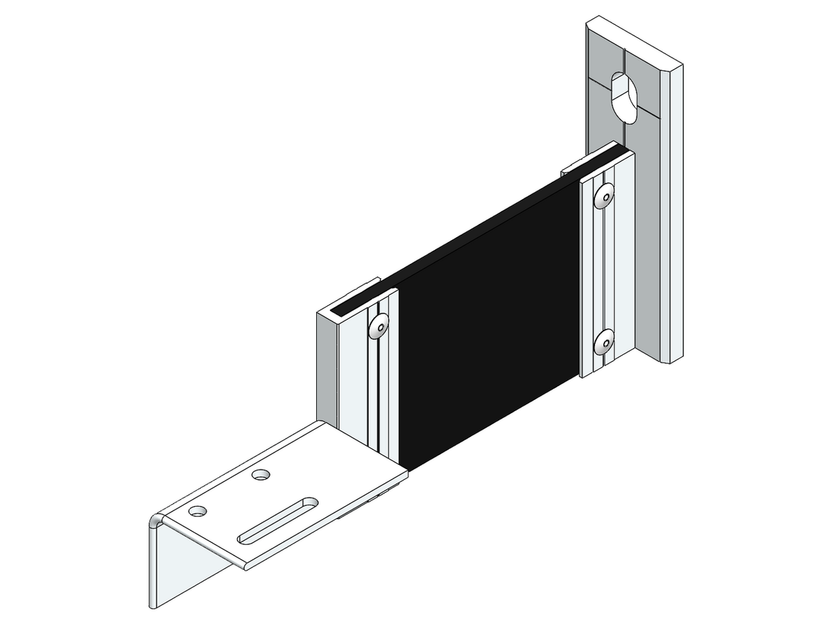 Fassaden Montagezubehör Ecolite® Thermo H-Konsole Au-80-1LL-o