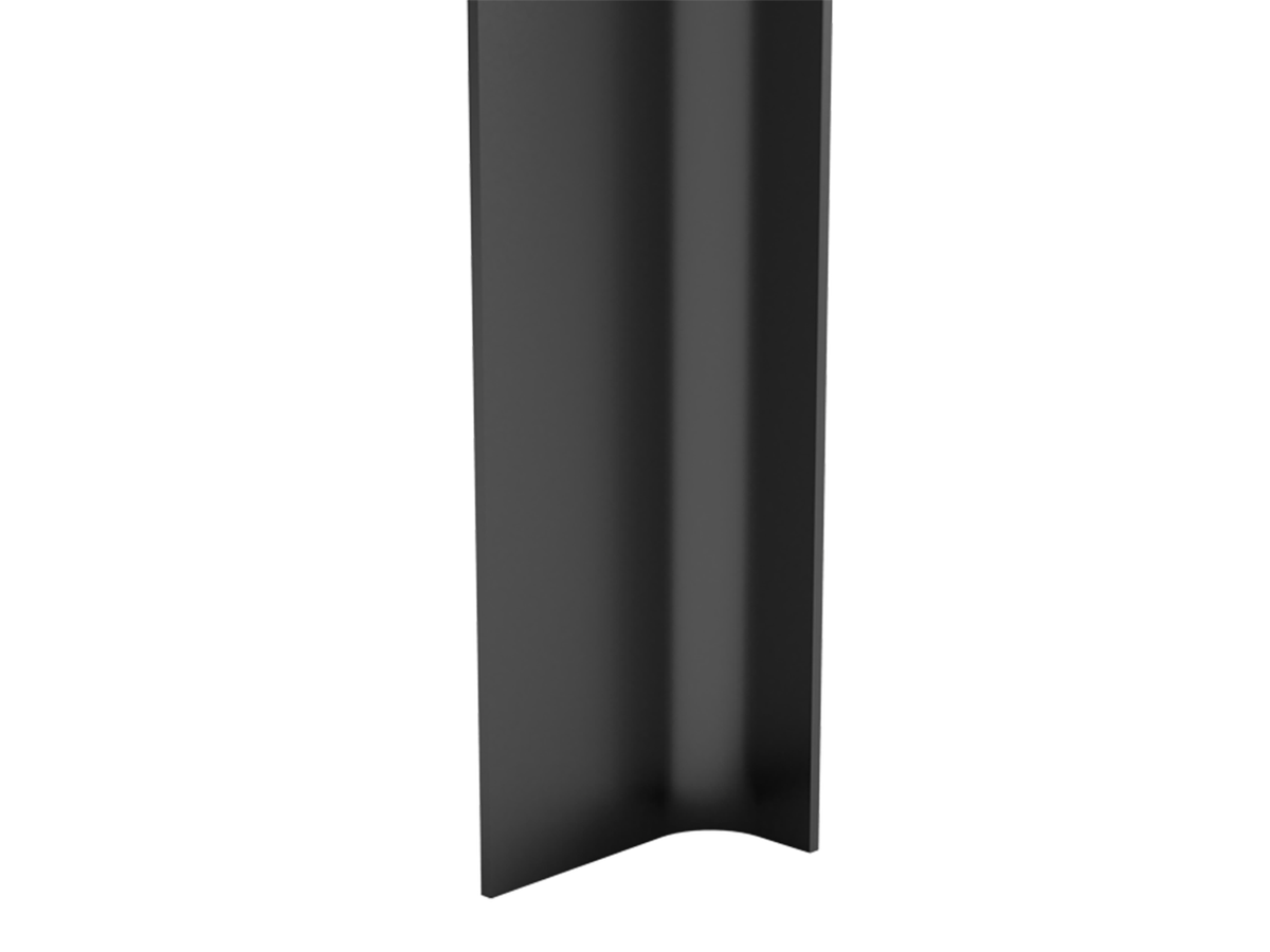 Griffmulde L-Form Vertios Edelstahlfarbig ohne Schliff Axossa® Griffmulden-System Pk. à 25Stk.