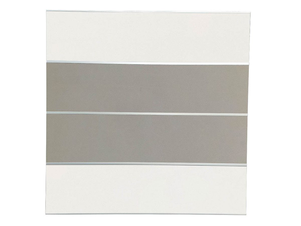 Terrassen Sichtschutz Elevato Element Typ 1 HPL weiss/steingrau