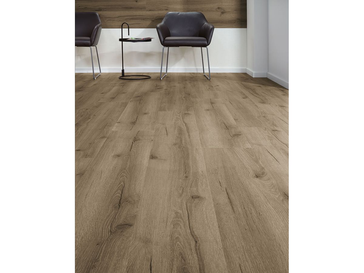 Designboden QUALIWOOD FORTIS Klebediele Eiche Ilex Synchronprägung