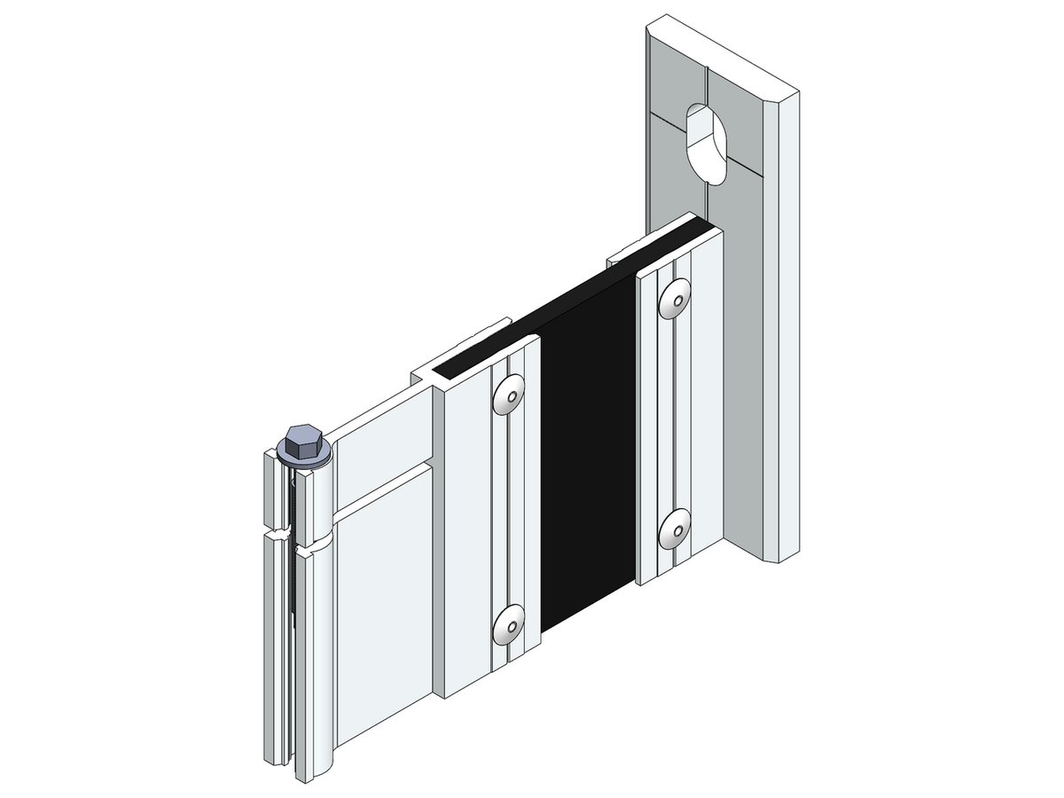 Fassaden Montagezubehör Ecolite® Thermo H-Konsole k-80-1LL-o