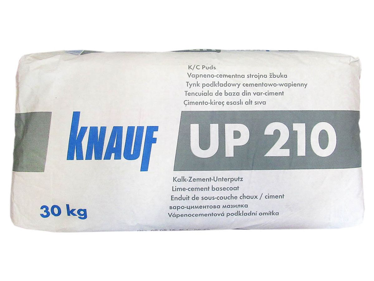 Unterputz Kalk Zement UP 210 (kn) 30 kg Verbrauch bei 15 mm ca. 23.1 kg/m2  Nr. 45825