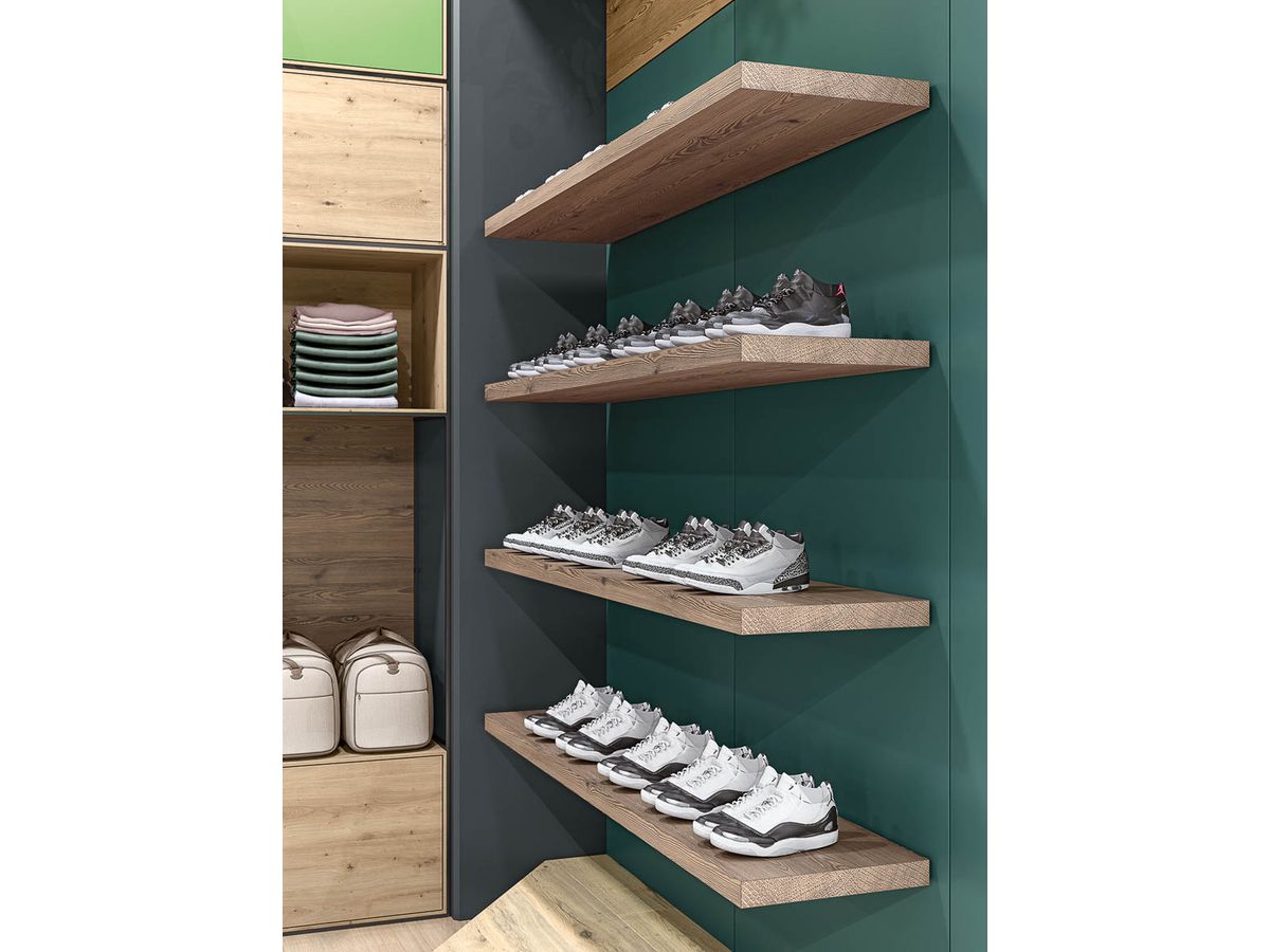 Spanplatte beschichtet Eurodekor H3408 Berglärche thermobraun ST38 Feelwood Pinegrain Egger P2 E1E05 Aufbau Einblatt