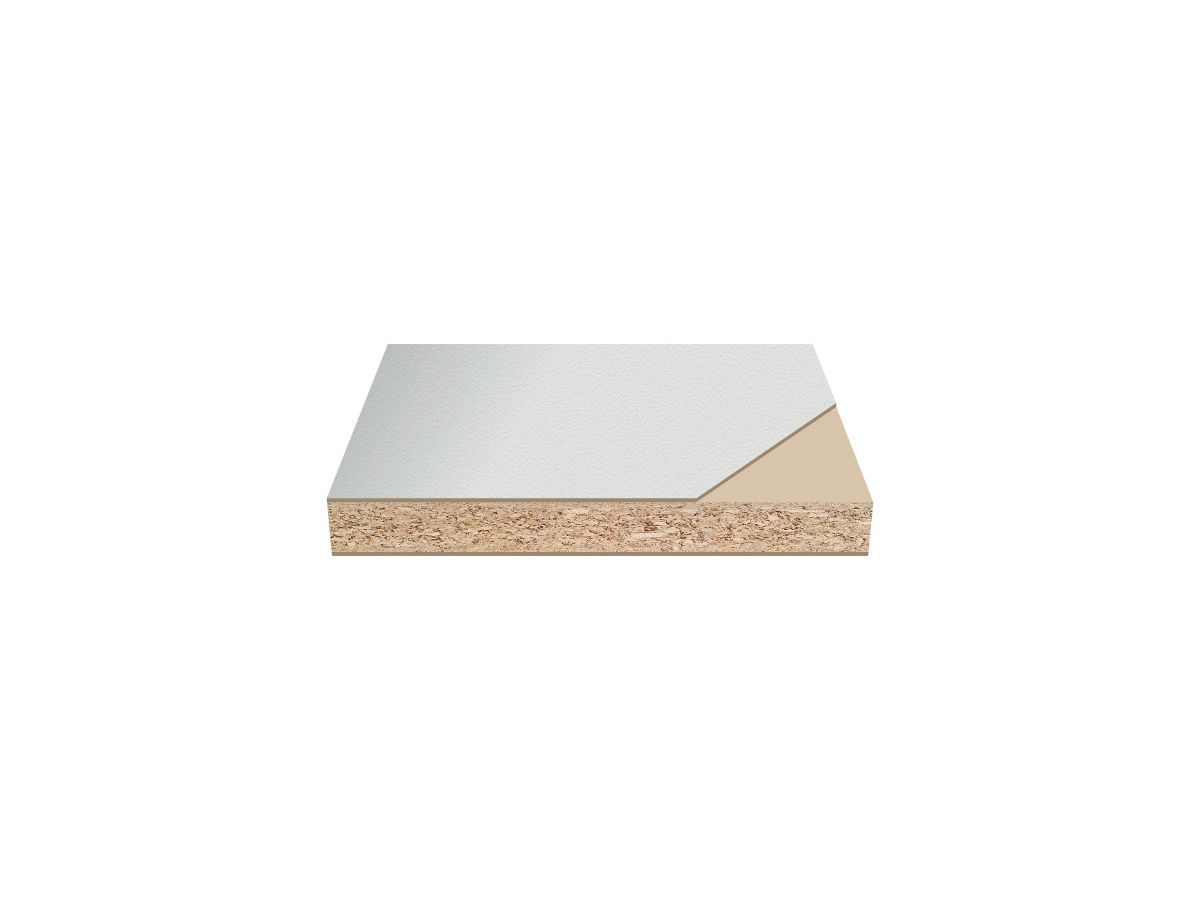 Spanplatte beschichtet QUALIWOOD weiss ähnlich RAL 9016 PE Perl