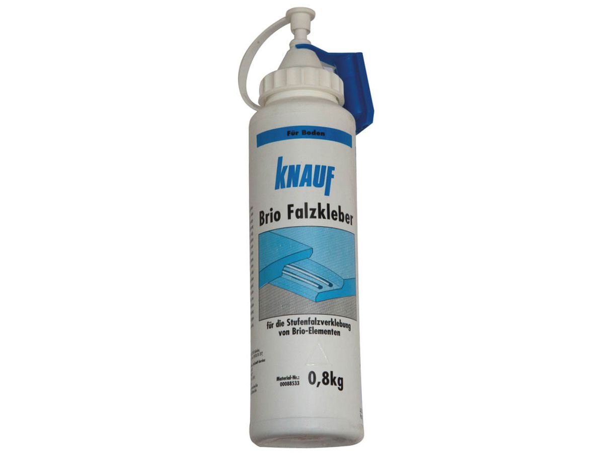 Falzkleber Brio , Knauf  Flasche à 800 g, Verbrauch 40g/m2 Paket à 12 Stk. Art. 88533