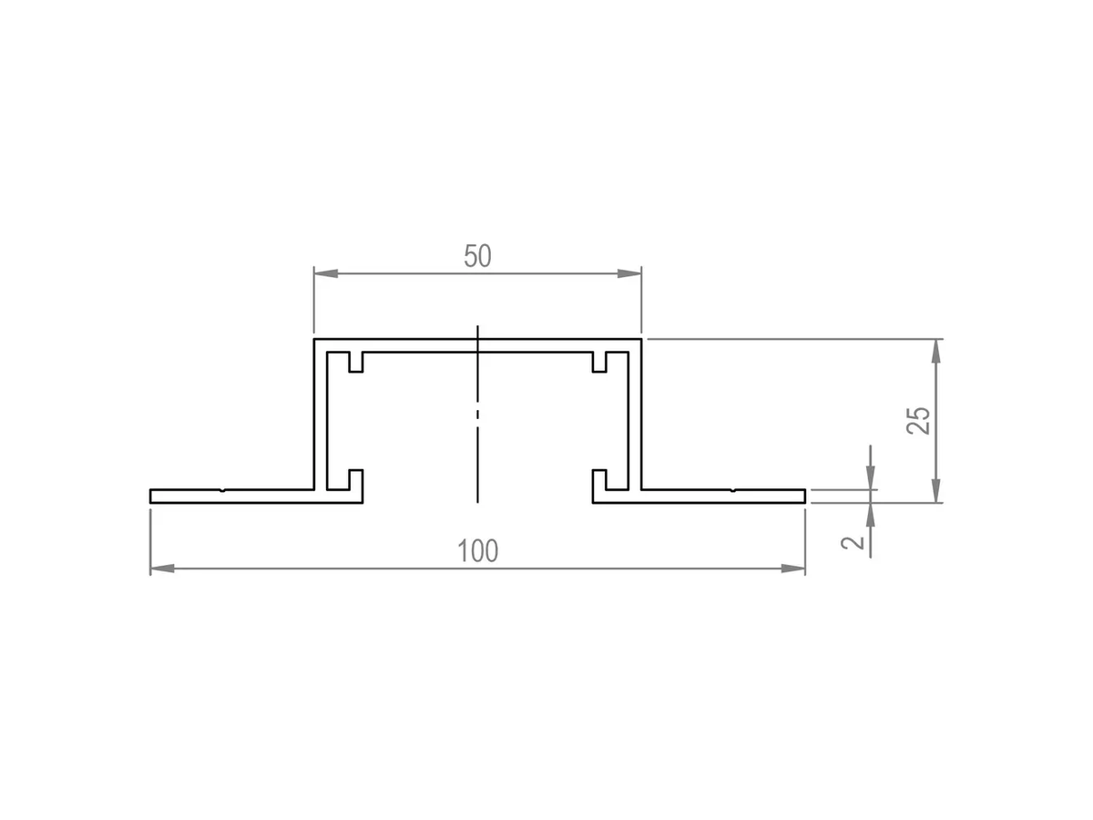 Fassade Montagezubehör Ecolite Omegaprofil