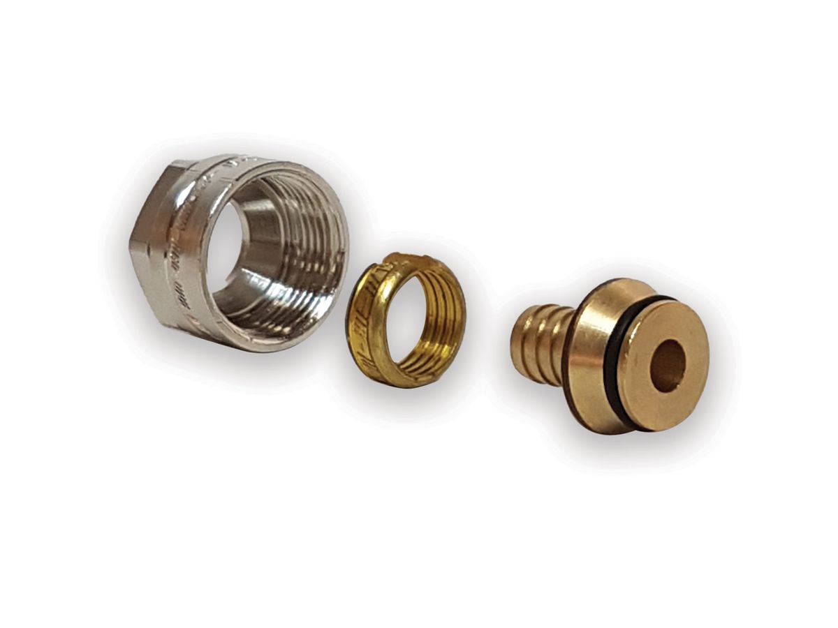 Klemmkupplung Adapter 3/4" Eurokonus 3-teilig Norit für 12 mm Heizrohr