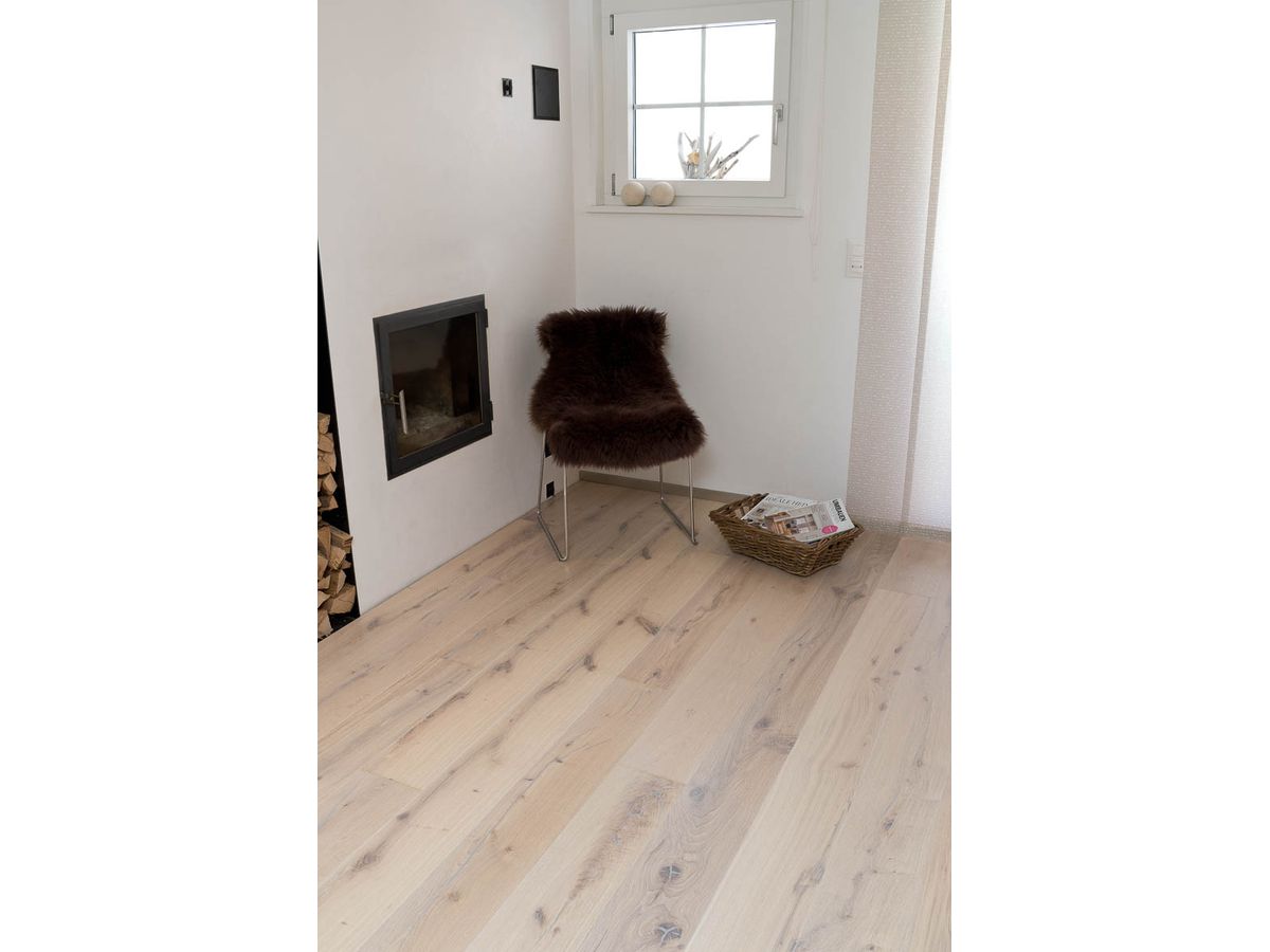 Kährs Tradition Standard Collection Eiche 139.9 weiss Country+ gebürstet Microfase Naturöl