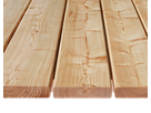 Terrassendiele Lärche europäisch N2 gehobelt Kanten gerundet verwachsenastig Sichtseite splintfrei