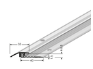 Anpassungsprofil PPS silber eloxiert für Aufbauhöhen 4-9.5mm