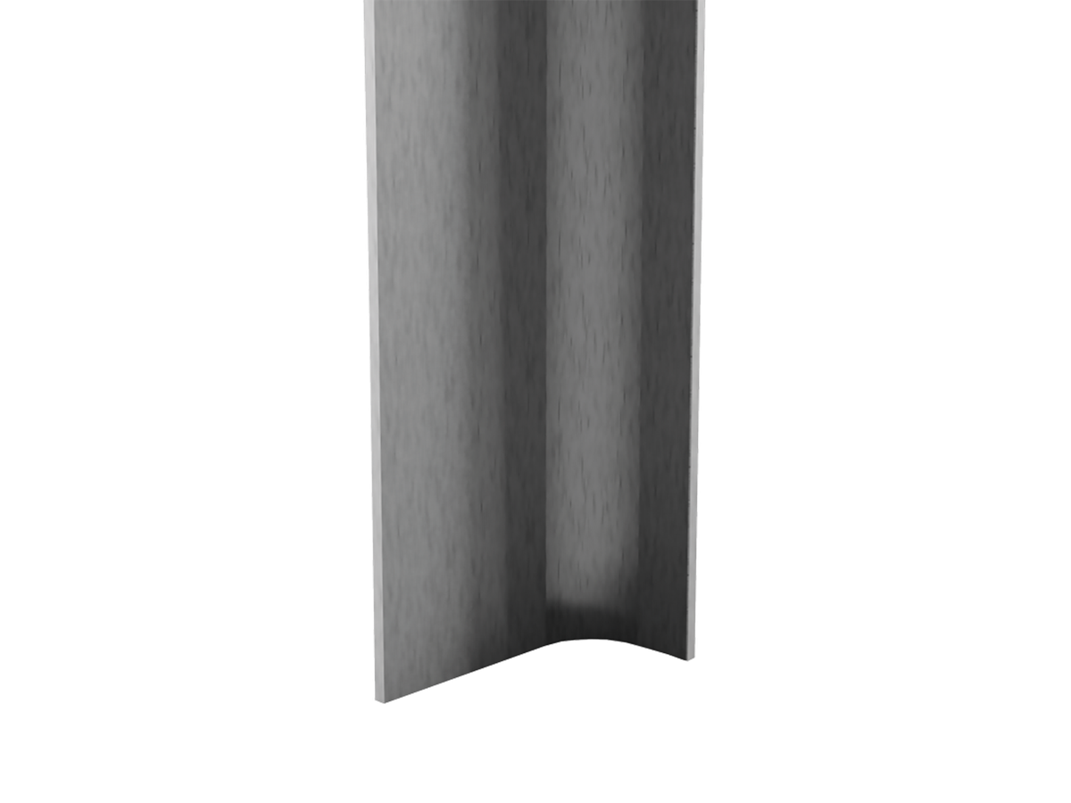 Griffmulde L-Form Vertios Edelstahleffekt geschliffen Axossa® Griffmulden-System
