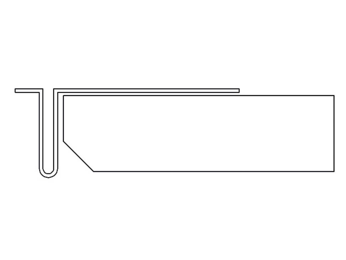 Knauf Deckenanschlussprofil Stahl verzinkt Stärke 0.5 mm Fugenbreite 6 mm  Bund à 10 Stk. Art. 629750