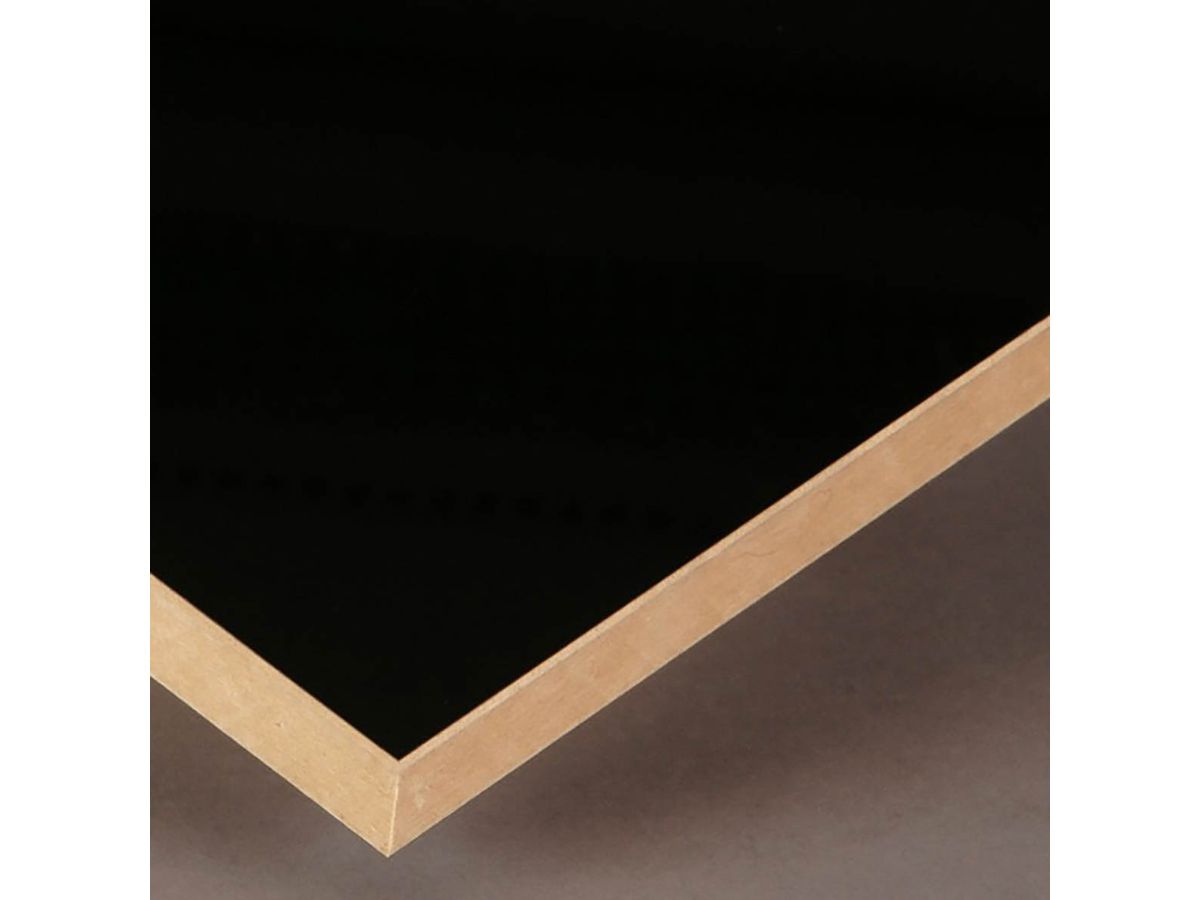 MDF Platte beschichtet 1-seitig Lackplatte PerfectSense Premium U999 Schwarz PG Gloss RS=ST9 Egger E1E05