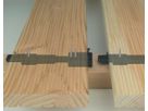 Terrassen Befestigung Clipper für Holz-UK Dielenbreite 120-150mm Dielenstärke 20-24mm inkl. Edelstahlschrauben C1 Pk.à20Stk.