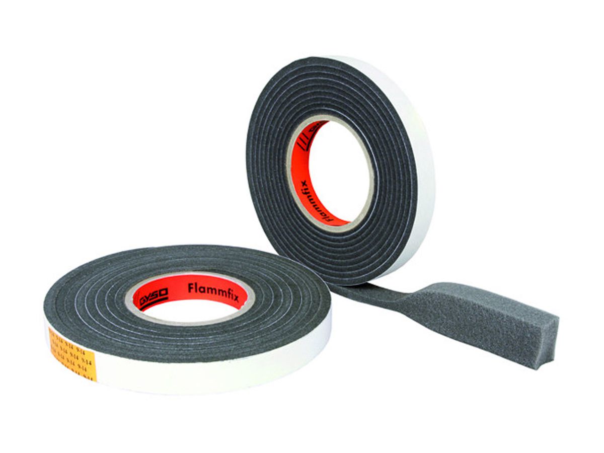 Brandschutz Anschlagband Gyso Flammfix vorkomprimiert für Fuge 5-7mm Rolle à 5.3m