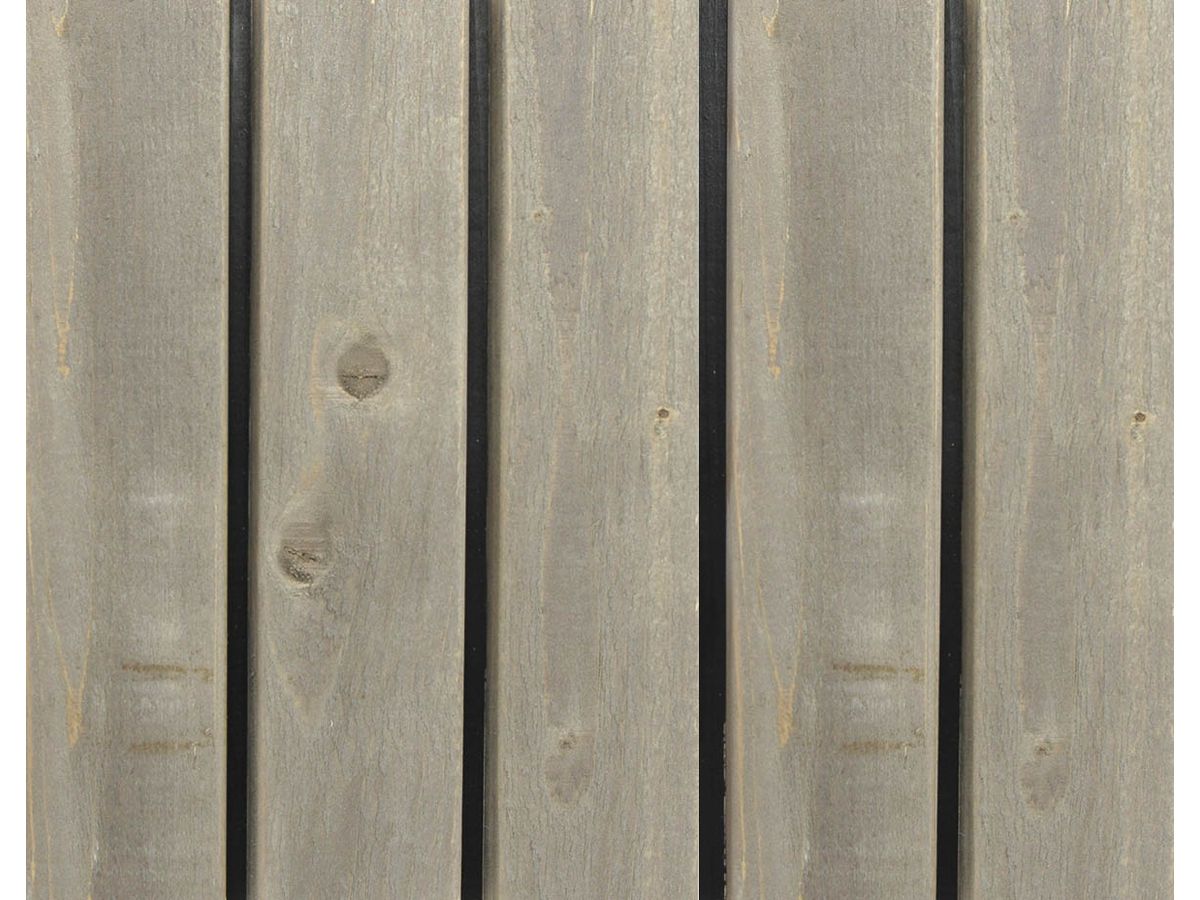 Fassade Schalung QUALIWOOD Rhombus Fichte N1 Silverline Kontrast vorvergraut Sichtseite sägerauh N+K geschlossen Kamm schwarz