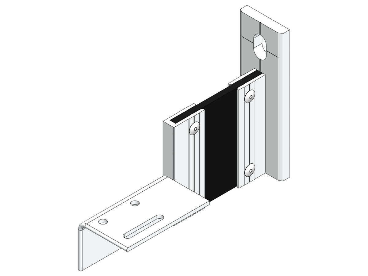 Fassaden Montagezubehör Ecolite® Thermo H-Konsole Au-80-1LL-o