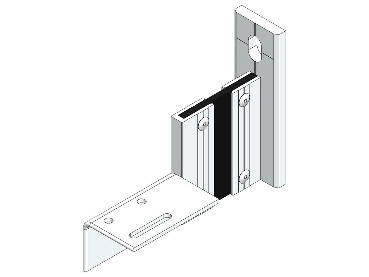 Fassaden Montagezubehör Ecolite® Thermo H-Konsole Au-80-1LL-o