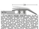 Anpassungsprofil Profi-Design sahara für Aufbauhöhen von 4,0 - 7,5 mm