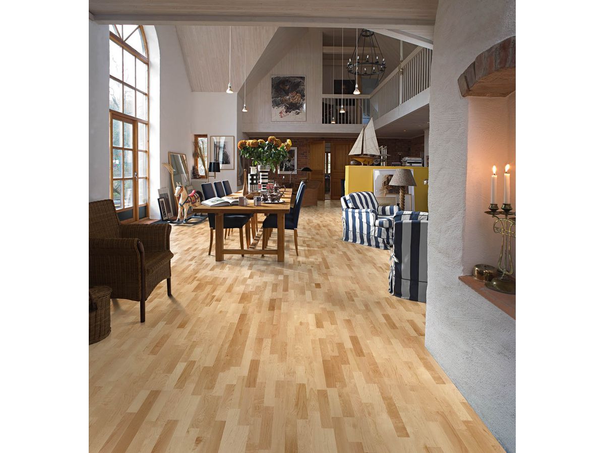 Kährs 3-Stab Design Collection Ahorn kanadisch 46.1 natur Town Lack
