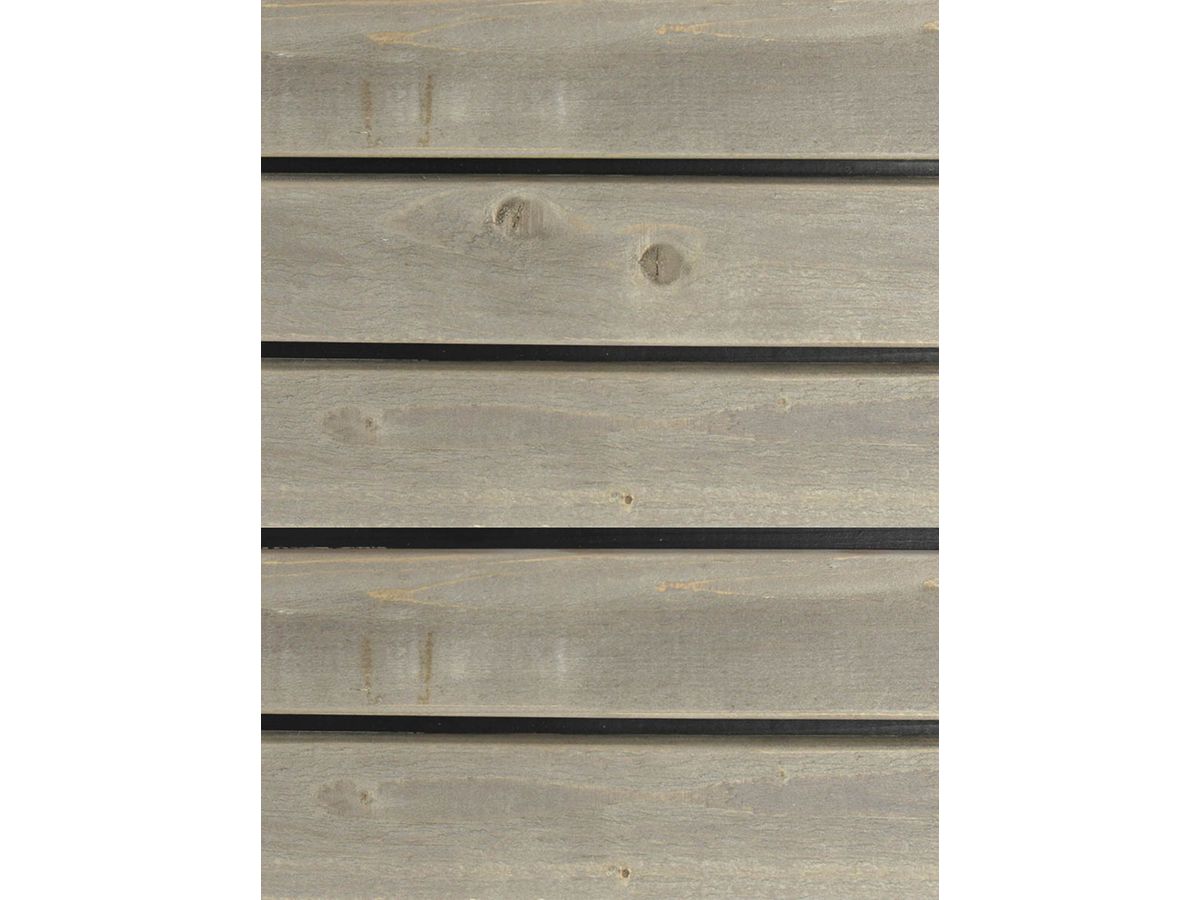 Fassadenschalung QUALIWOOD Rhombus Fichte N1 Silverline Kontrast vorvergraut Sichtseite sägerauh N+K geschlossen Kamm schwarz