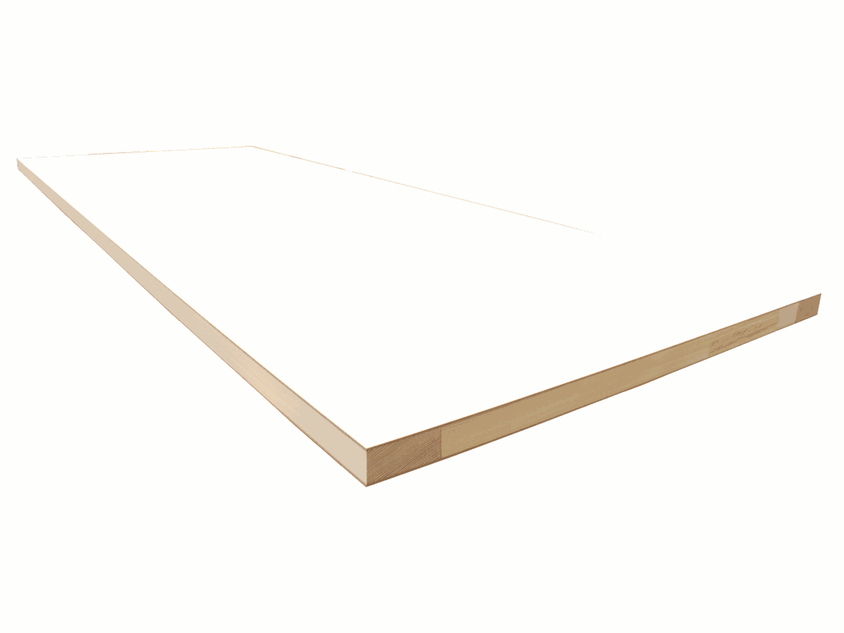 Türrohling QUALIWOOD VivaFlex CPL 9016 weiss Mittellage Vollspan Einleimer Fichte