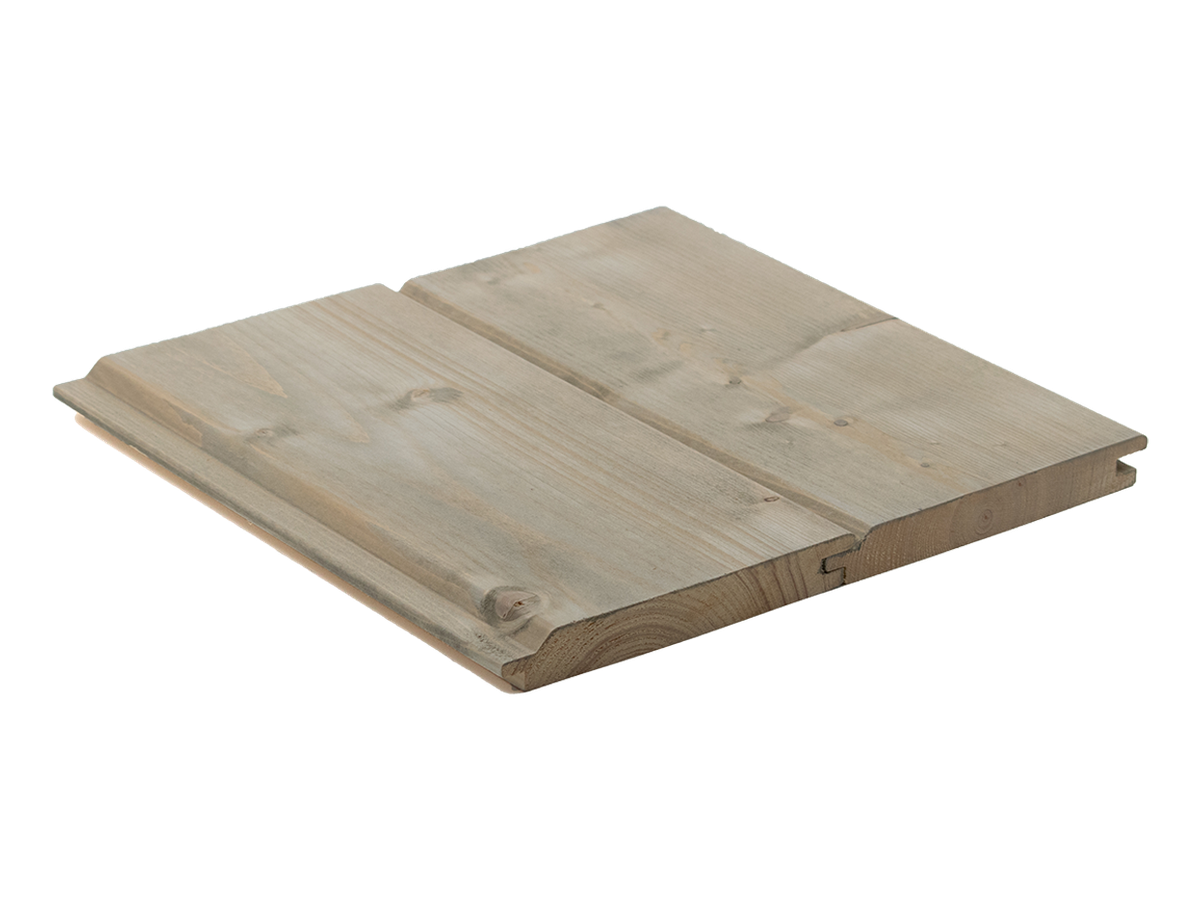 Fassade Schalung Horizontal Fichte nordisch N1/N2 Aging Stain Nr. 200 geschliffen vorvergrauung 1x allseitig Profil 50