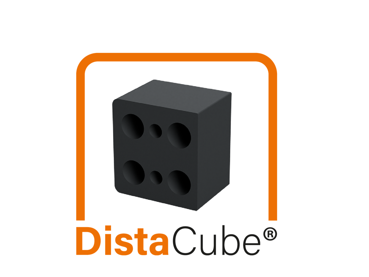 Distanzklotz DistaCube® 25 oriongrau RAL 7012