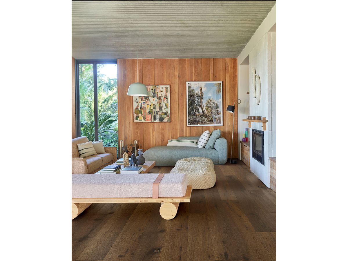 Parkett QUALIWOOD NORDIC Heimdall Eiche dunkelbraun rustikal gebürstet Microfase Naturöl