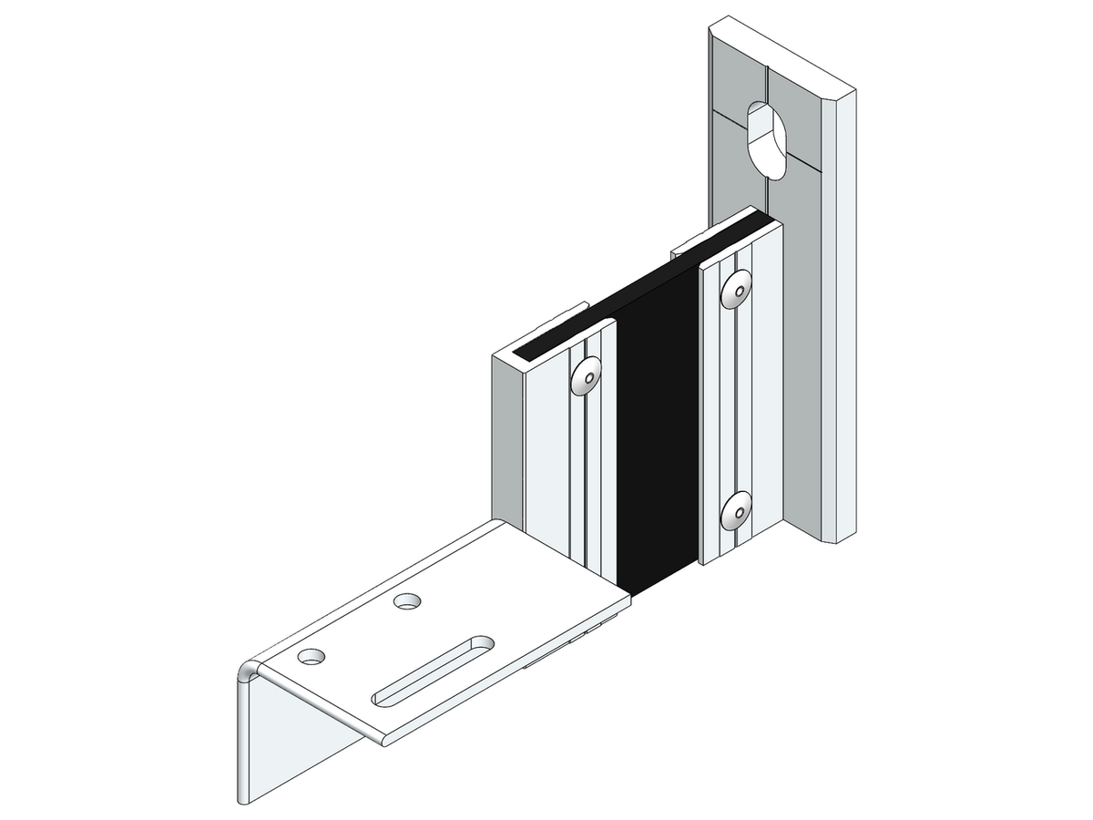 Fassaden Montagezubehör Ecolite® Thermo H-Konsole Au-80-1LL-o