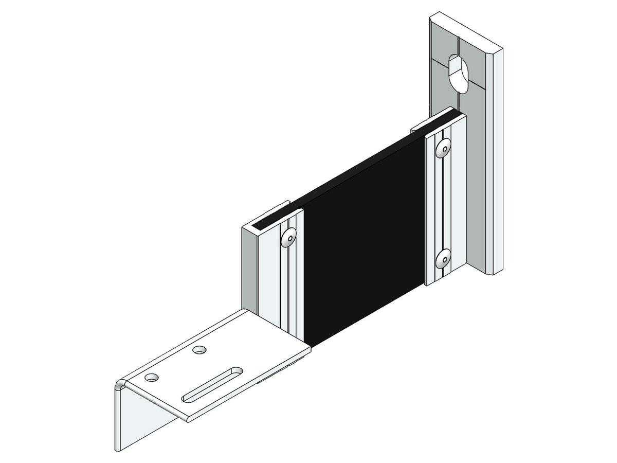 Fassaden Montagezubehör Ecolite® Thermo H-Konsole Au-80-1LL-o