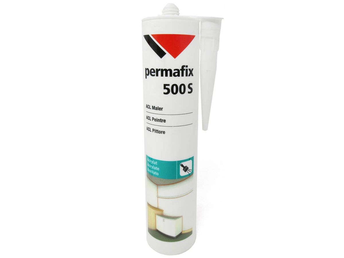 Fugendichtstoff Acryl Permafix 505 weiss RAL 9016 Permapack Kartusche à 310ml Artikel 220004