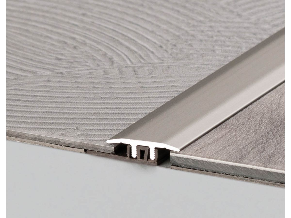 Übergangsprofil Profi-Design silber für Aufbauhöhen von 4,0 - 7,5 mm