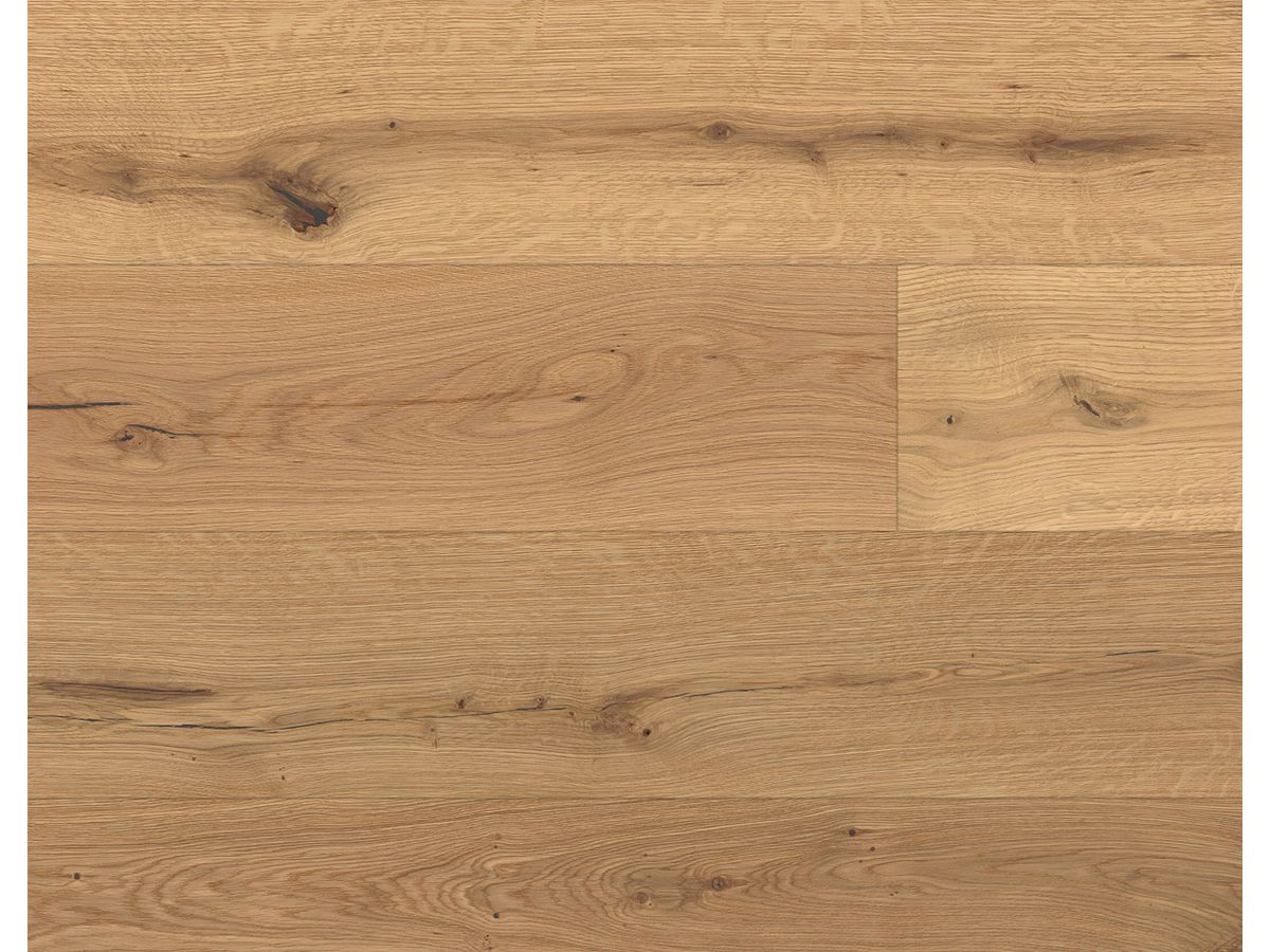 Parkett QUALIWOOD CHESA Landhausdiele Cambrena Rustico Eiche gebürstet schwarz gekittet geölt