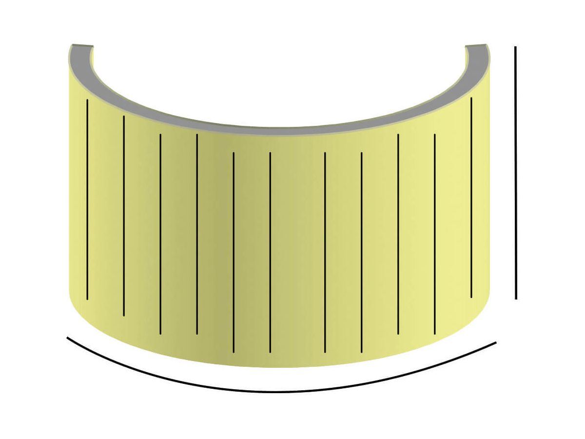 Biegesperrholz Sperraflex quer roh 5-lagig Biegeradius -200mm Verleimung EN 636-1